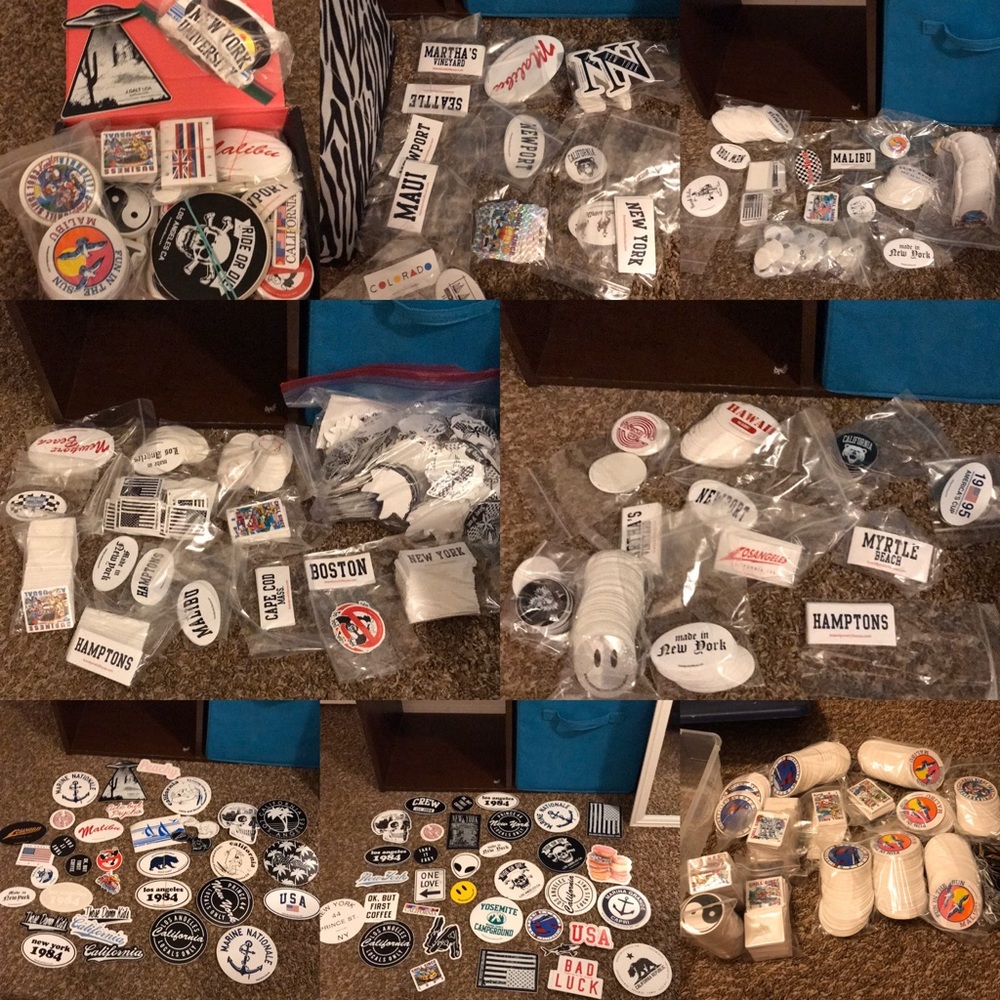 Brandy Melville Stickers and Postcard BUNDLE